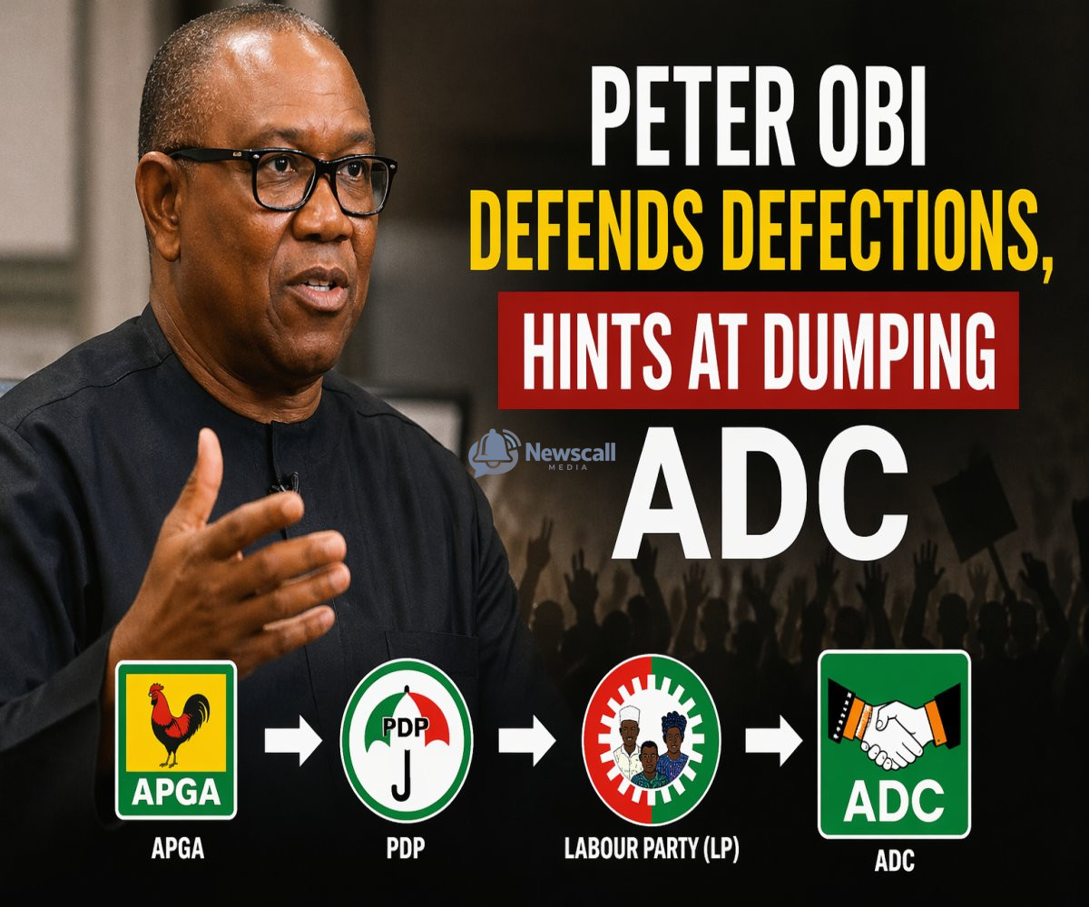 Peter Obi Defense Defection, Hints at Dumping ADC