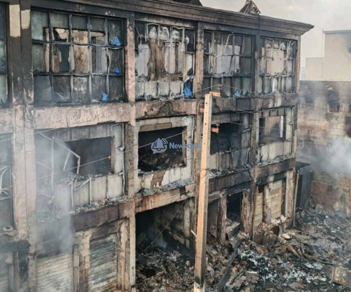 Fire Disaster Rocks Kano as Blaze Razes Shops, Offices Near Takumbo Market in Midnight Outbreak.